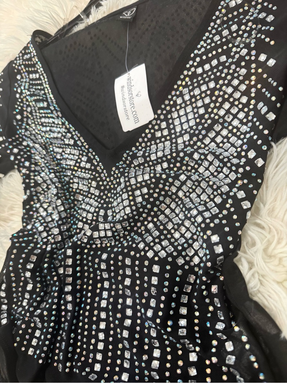 Black Rhinestone Top - Picture 4 of 5